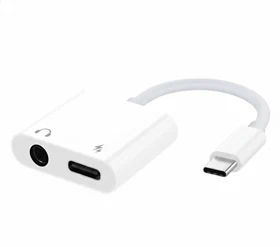 מתאם Type-C לטעינה וכניסת Aux