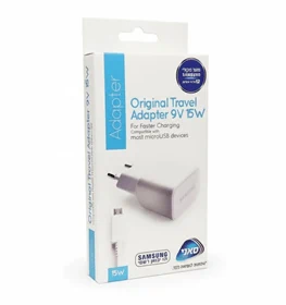 מטען קיר סמסונג מקורי מהיר 15W עם כבל מיקרו