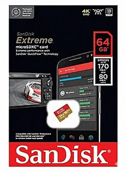 כרטיס זכרון אקסטרים 64GB SanDisk