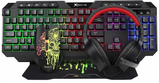 סט גיימינג 4 ב- 1 XtrikeMe