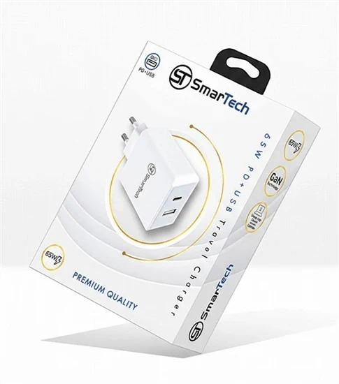 מטען קיר SmarTech– 65W PD+USB
