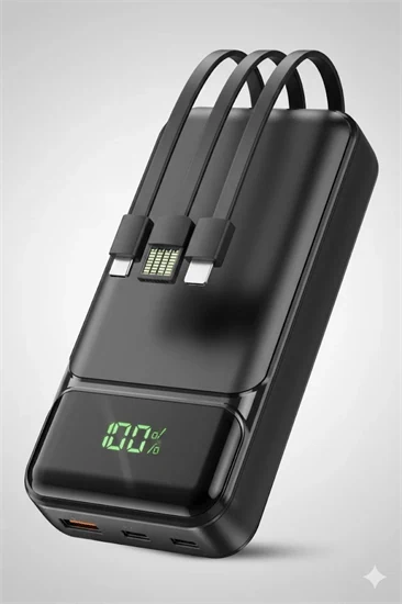 מטען נייד קיבולת 20,000mAh וטעינה מהירה 22.5W