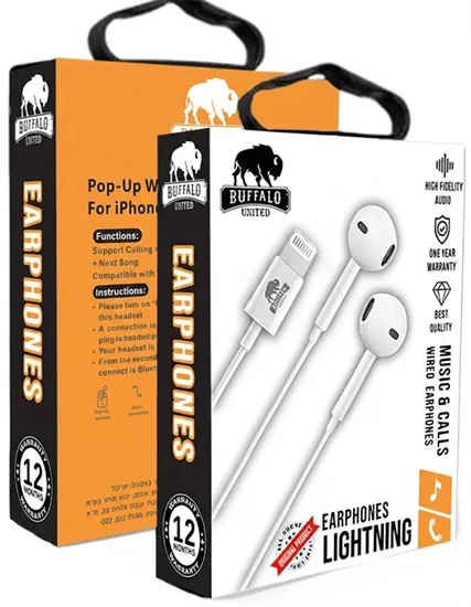 אוזניות Lightning מבית באפאלו